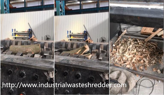 ราคาดี เครื่องหั่นเพลาแบบ Heavy Duty 2 เครื่องเศษเครื่องหั่นเศษไม้เสียงรบกวนต่ำ ออนไลน์